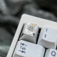 1U Titanium Alloy Artisan Keycaps Precision Pointillism for Mechanical Keyboard -Dragon Ball Vegeta / Goku